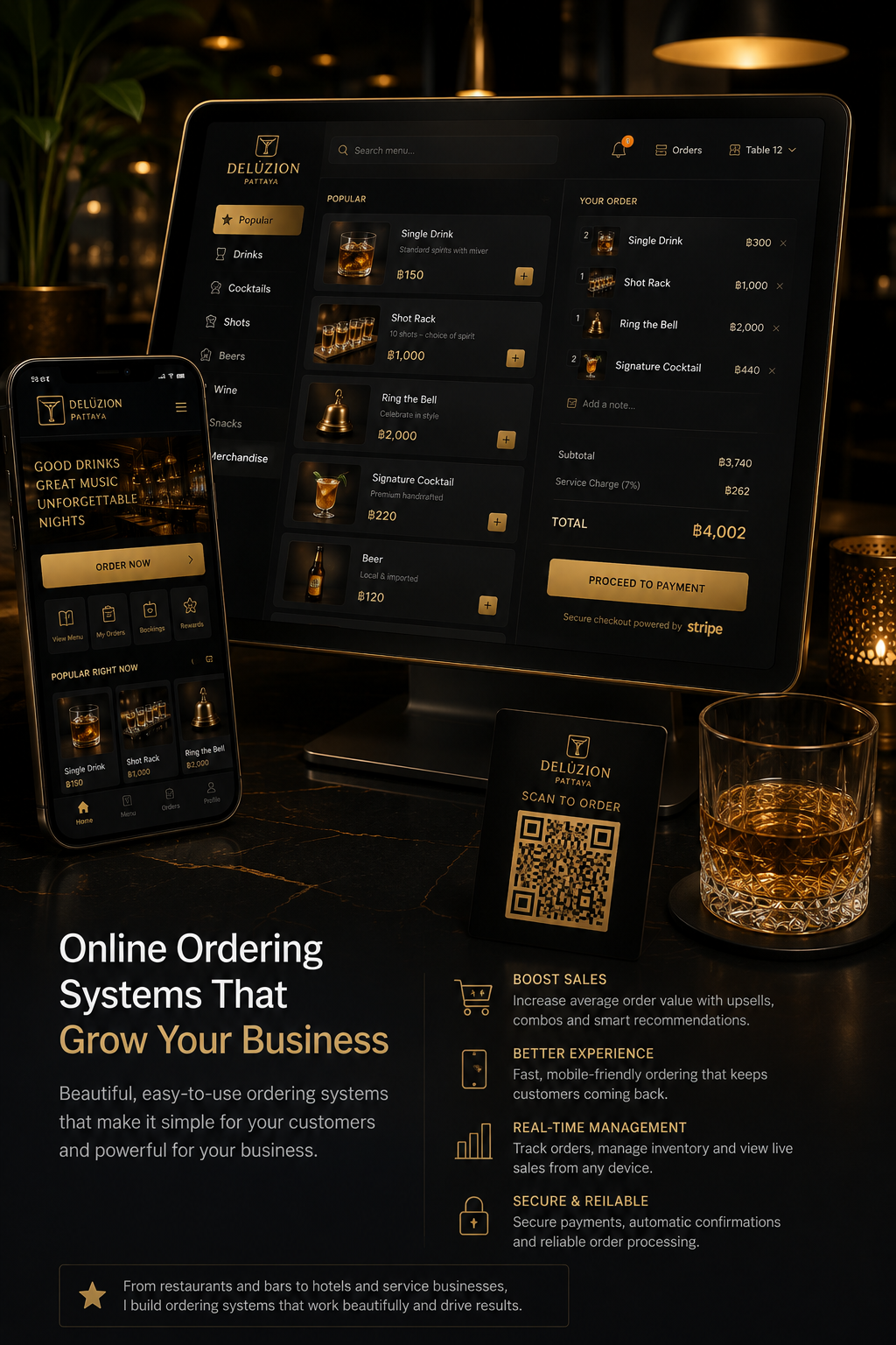 Deluzion digital ordering system